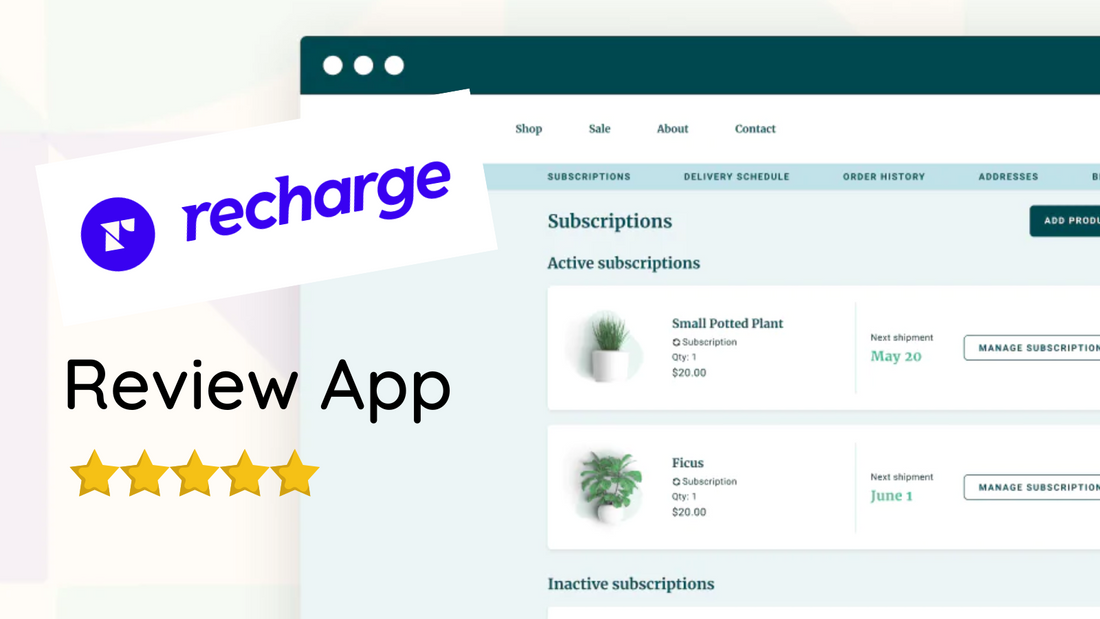 REVIEW - Mejora la UX y aumenta las ganancias de tu tienda con la App Recharge